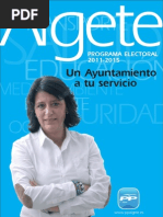 Programa Electoral 2011-2015 Partido Popular Algete