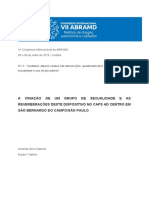 A Criação de Um Grupo de Sexualidade e As Reverberações Deste Dispositivo No CAPS AD Centro em São Bernardo Do Campo