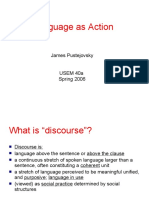 Language As Action: James Pustejovsky