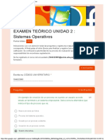 Examen Teórico Unidad 2 Sistemas Operativos