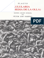 Plauto - Aulularia o La Comedia de La Olla Ed. Bilingue