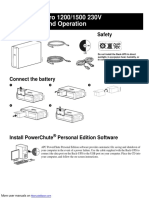 Back-UPS Pro 1200/1500 230V Installation and Operation: Inventory Safety