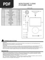 Instruction Sheet Is Ze2822 - Style Number Ze2822K:: Package Contents