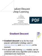 Gradient Descent Deep Learning: by T.K. Damodharan Vice President, RBS Reg - No: PC2013003013008