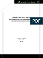 Convenio Colectivo de Trabajo Unión Informática C/Empresas de Software, Hardware Y Servicios Informáticos