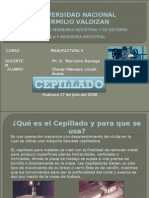 MAnufactura Cepillado