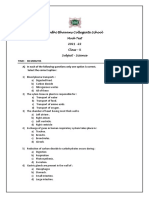 Mock Test Class X Science