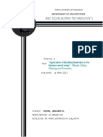 Arc 022 Building Technology 1: Department of Architecture