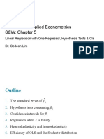 ECON6001: Applied Econometrics S&W: Chapter 5