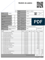 Bulletin de Salaire: Ministère Des Finances Et Du Budget