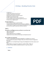 Speaking - Writing - Reading Practice Test