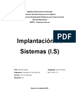 Implantación de Sistemas en La I.S