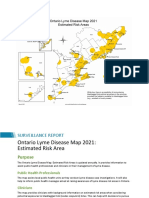 Ontario Lyme Disease Risk Area Map 2021