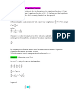 Lecture 12. Derivatives of Log - Functions