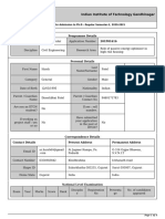 Indian Institute of Technology Gandhinagar: Programme Details 201P01616