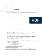 Sample Exam For ML YSZ Sample For Machine Lerning - CMNKNVMNCS."NMD, MN, MVN, MDNV, MNDV MC, MDN, MDCNVM, NDV, M Ccwdmnbnbew, Mwbe