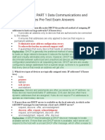 Modules 9 - 12 PART 1 Data Communications and Network Services Pre-Test Exam Answers