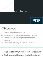 Confidence Interval