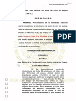 Vistos para Resolver Los Autos Del Juicio de Amparo 624/2015-VIII-C Y, Resultando: PRIMERO. Presentación de La Demanda. Mediante