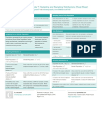 Chapter 7: Sampling and Sampling Distributions Cheat Sheet: by Via