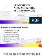 Developmental Learning Activities (Indirect Approach) : Daren Sauza-Ngadima