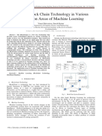 Utilizing Block Chain Technology in Various Application Areas of Machine Learning