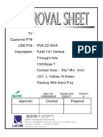 To Customer P/N Ude P/N Description RV8-ZZ-0045 RJ45 1X1 Vertical Through Hole