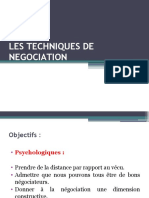 Les Techniques de Negociation