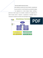 Tipos de Diseño Organizacional