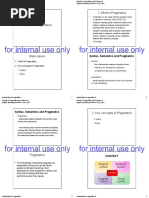 What Is Pragmatics: Syntax, Semantics and Pragmatics