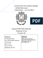 Medical Pluralism Theoretical Perspectives and Real Situation in Relationships With Public Health Viewpoint