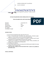 Final Exam DTT 1123 Transportaion Operations in Tourism Industry