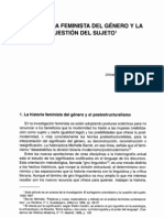 La Historia Feminista Del Género Y La Cuestión Del Sujeto1