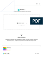 Edit PDF - Free PDF Editor Working Directly in Your Browser