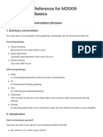 Development Reference For M2009