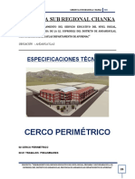 2.0 Especificaciones Tecnicas Cerco Perimetrico