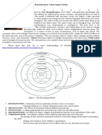 Bronfenbrenner's Bioecological Model: CH Ro No Sys Te