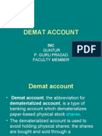 Demat Account: Guntur P. Guru Prasad Faculty Member