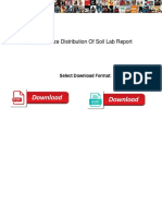 Particle Size Distribution of Soil Lab Report