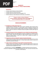 Requisitos (Expedito Título Profesional)