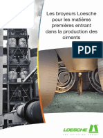 Les Broyeurs Loesche Pour Les Matières Premières Entrant Dans La Production Des Ciments