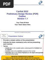 Cansat 2022 PDR Outline v1.0