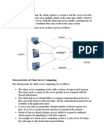 Client Server Computing Model & Data Warehousing