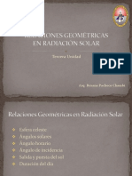 Relaciones Geometricas en Radiacion Solar