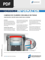 Camisas de Cilindro Con Anillo de Fuego Construcción Función e Indicaciones para El Montaje - 53666