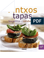 Pintxos, Tapas, Bocadillos y Sándwiches (Cocina en Casa) (Spanish Edition)