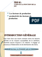 La Fonction Production