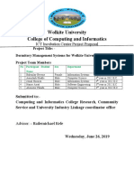 Dormitory Management Systems For Wolkite University