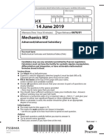 Friday 14 June 2019: Mechanics M2