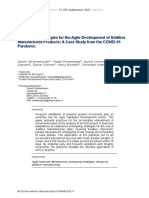 Prototyping Strategies For The Agile Development of Additive Manufactured Products: A Case Study From The COVID-19 Pandemic